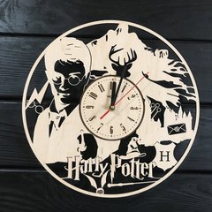 Годинник дерев'яний інтер'єрний «Гаррі Поттер в школі чарівництва»