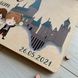 Детский фотоальбом в деревянной обложке на тему Гарри Поттера