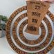 Корпоративний подарунок з логотипом - великий вічний календар з дерева на стіну, брендований настінний календар