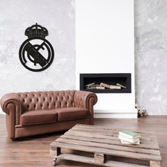 Дерев'яний футбольний герб «Реал Мадрид»