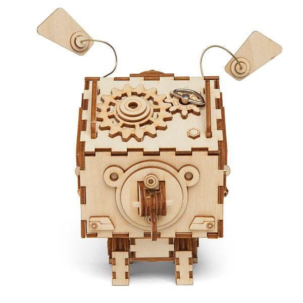 Деревянный конструктор Robotime Музыкальная шкатулка Сеймур 110 деталей