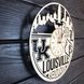Круглые настенные часы из дерева «Луисвилл, Кентукки»