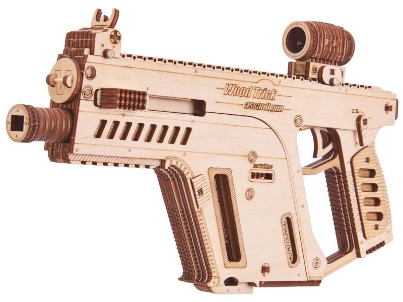 3D конструктор из дерева «Штурмовая винтовка» 158 деталей