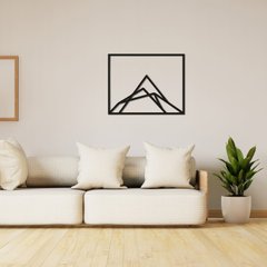 Геометрична настінна абстракція з дерева «Гора»