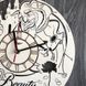Круглые оригинальные настенные часы из дерева "Красавица и чудовище"