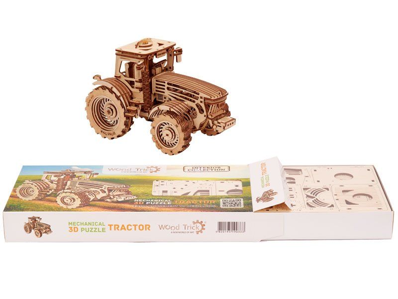 3D пазл з дерева «Трактор» 401 деталь