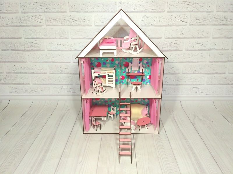 Кукольный домик LITTLE FAN MAХI с мебелью