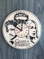 Концептуальний дерев`яний годинник «Гра престолів»