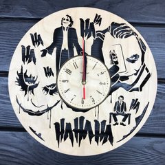 Часы настенные круглые с дизайнерским циферблатом «Джокер»