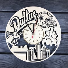 Дизайнерський настінний годинник з дерева «Даллас»