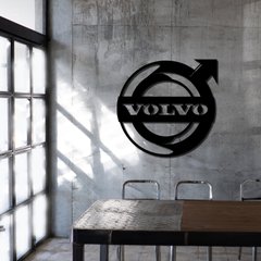 Інтер`єрний дерев`яний значок Volvo на стіну