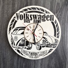 Стильные часы из дерева настенные "Volkswagen"