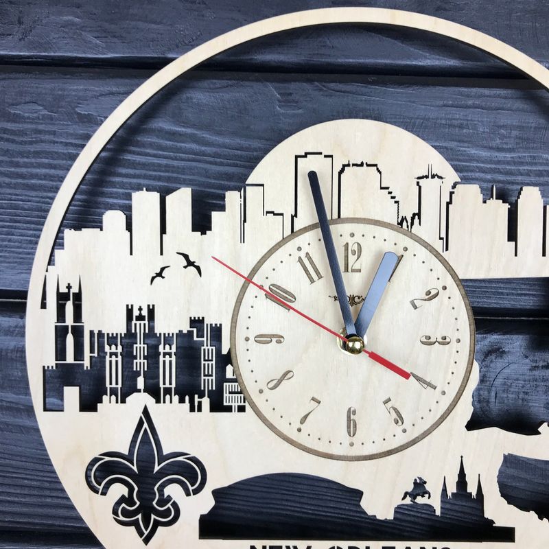 Інтер`єрний годинник на стіну «Новий Орлеан, Луїзіана»