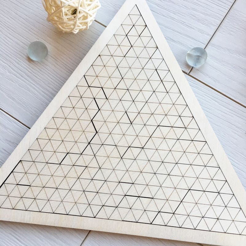 Логічна гра-головоломка з дерева «Загадковий трикутник»