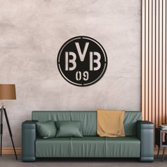 Дерев'яний настінний логотип ФК «Боруссія Дортмунд»