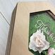 Деревянная свадебная коробочка для колец с акриловой крышкой