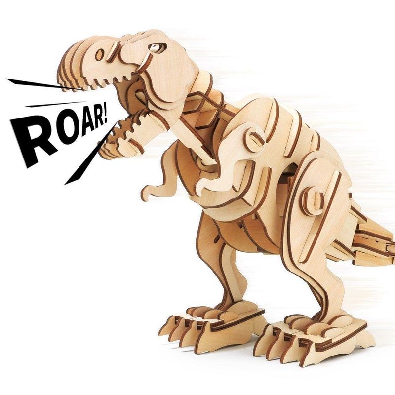 Конструктор Robotime Динозавр Т-Рекс из дерева 102 деталей