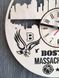 Дизайнерские часы на стену «Бостон, Массачусетс»