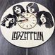 Арт-часы настенные деревянные круглые «Led Zeppelin»