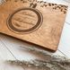 Свадебный деревянный альбом для фото и пожеланий с гравировкой