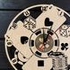 Настенные часы с деревянным циферблатом «Покер»