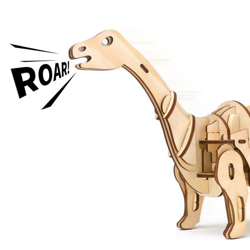 Конструктор деревянный Robotime Динозавр Апатозавр 79 деталей