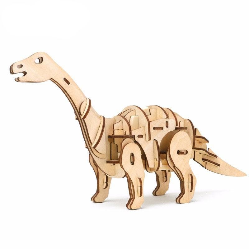 Конструктор деревянный Robotime Динозавр Апатозавр 79 деталей