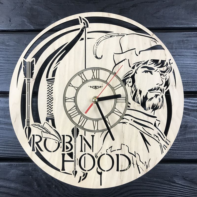 Тематичний інтер`єрний настінний годинник «Робін Гуд»