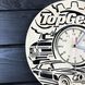Концептуальные настенные часы из дерева «Top Gear»