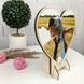 Оригинальная деревянная настольная валентинка с Вашим фото на заказ