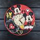 Настенные цветные часы из дерева в детскую «Микки Маус»