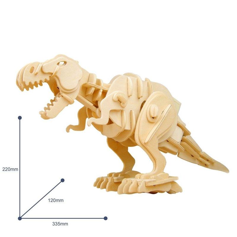 Конструктор Robotime Динозавр Biting T-Rex деревянный 90 деталей