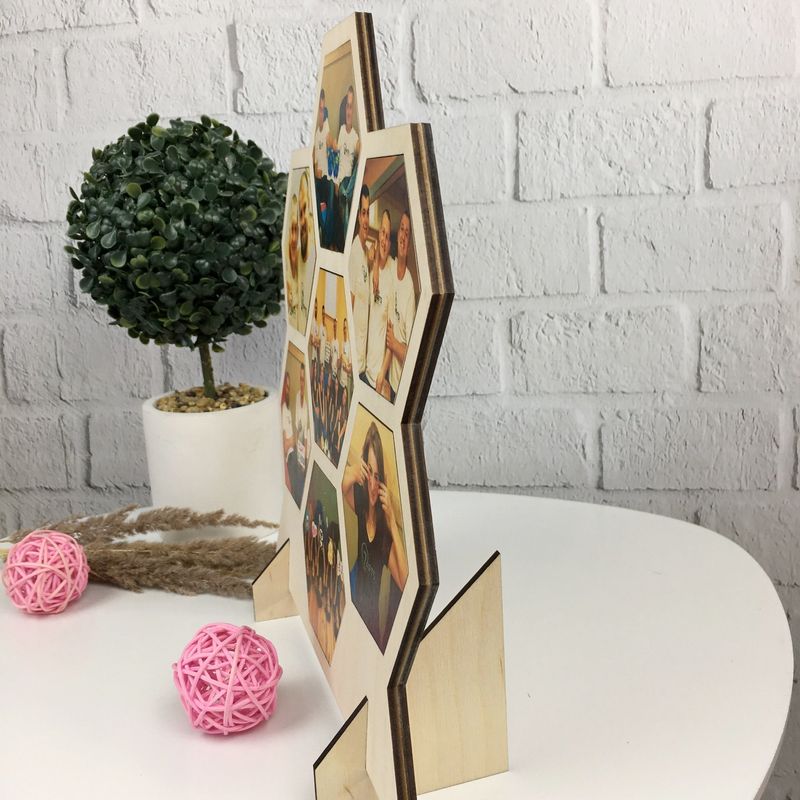 Необычная деревянная рамка с Вашими фото на заказ
