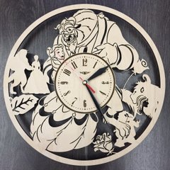 Оригінальний настінний годинник «Красуня і чудовисько»