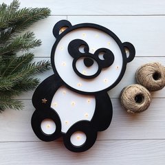 Дерев`яний дитячий світлодіодний нічник "Панда"