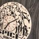 Безшумний настінний годинник з дерева "Spice Girls"