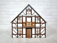 Баварський будиночок для ляльок з меблями і текстилем