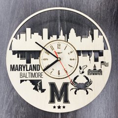 Інтер`єрний годинник на стіну «Меріленд, Балтімор»