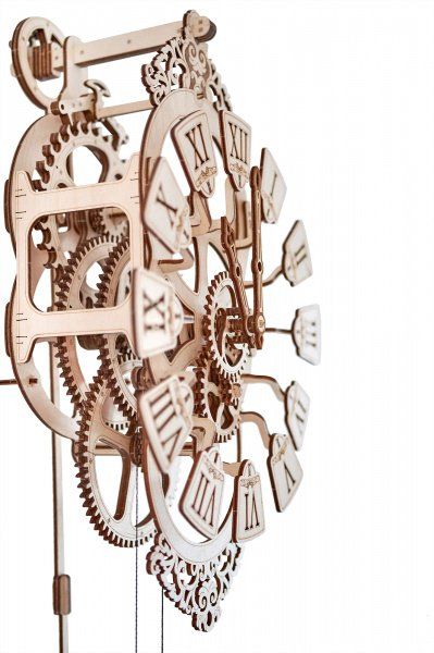 Деревянный конструктор «Маятниковые часы» 251 деталь