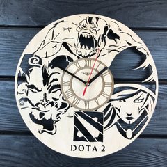 Тематичний дерев`яний годинник на стіну «Dota 2»