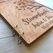 Деревянная папка для свидетельства о браке с именной гравировкой