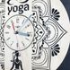 Концептуальные настенные часы из дерева «Йога»