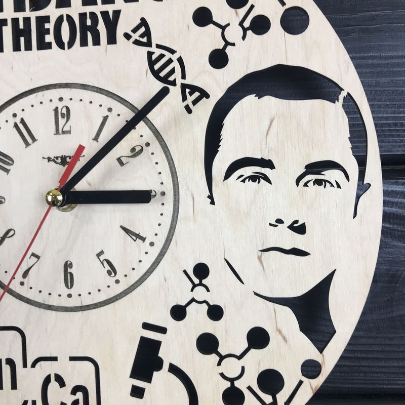 Тематичний інтер`єрний настінний годинник «Теорія великого вибуху»