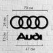 Дерев'яне настінне пано для декору в формі значка Audi