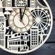 Концептуальные настенные часы из дерева «Лондон»