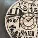 Концептуальний настінний годинник в інтер`єр «System of a Down»