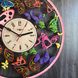 Цветные настенные часы с универсальным дизайном бабочек