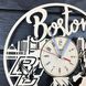 Безшумний настінний годинник з дерева «Бостон»