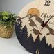 Оригінальний іменний годинник з прізвищем сім'ї - подарунок на весілля, дерев'яну річницю, годинник з дерева на стіну
