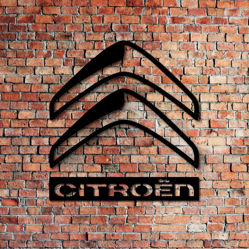 Знак автомобильной компании Citroen из дерева для декора стен